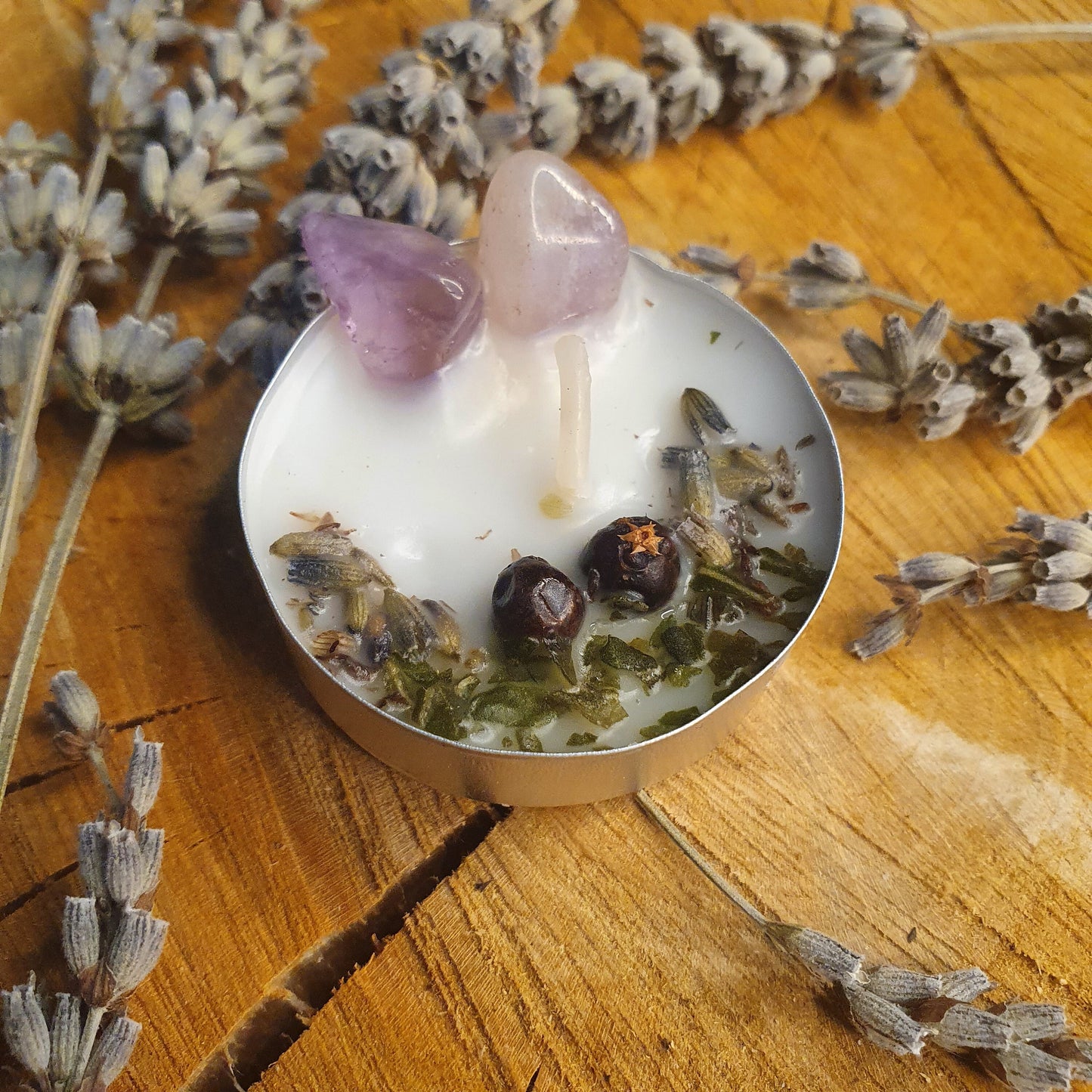 Full Moon Intention Manifestation Tea Light Candle